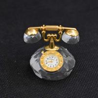 Orologio In Miniature Di Cristallo - Telefono 5 Cm