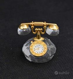 Orologio In Miniature Di Cristallo - Telefono 5 Cm