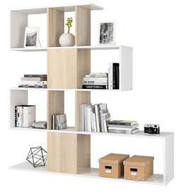 Libreria Moderna Bianca Rovere 145x145 Scaffale
