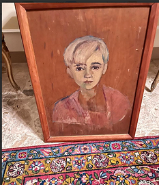 RICERCATOdipintoTAVOLA"RITRATTOdiBAMBINO"secoloXX°