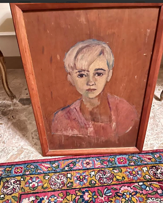 RICERCATOdipintoTAVOLA"RITRATTOdiBAMBINO"secoloXX°