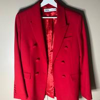 Blazer Zara Rosso Fuoco Nuovo