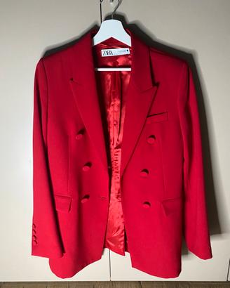Blazer Zara Rosso Fuoco Nuovo
