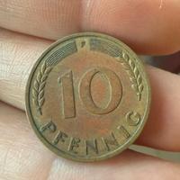 Rara Moneta 10 Pfennig 1950 Germania Ovest