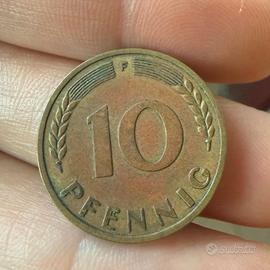 Rara Moneta 10 Pfennig 1950 Germania Ovest