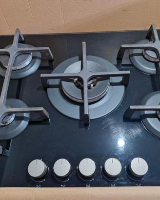 Piano cottura Whirlpool GOA7523NB, a gas 5 fuochi