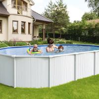 Piscina fuori terra in acciaio