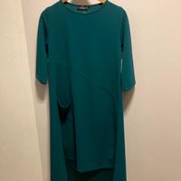 Vestito verde petrolio