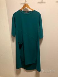 Vestito verde petrolio