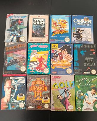 Lotto 12 giochi Nintendo nes