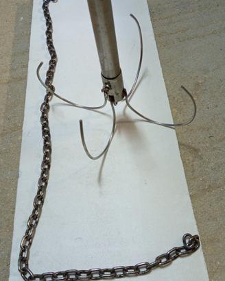 catena e ancora in acciaio inox 