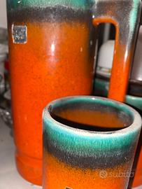 Brocca con 4 bicchieri di Albino Reggiori