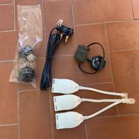 Lotto cavi adattatori telefono casa filtro ADSL