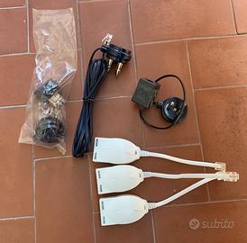 Lotto cavi adattatori telefono casa filtro ADSL