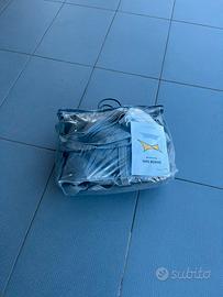 Tenda a vela grigia rettangolare 3m x 5m