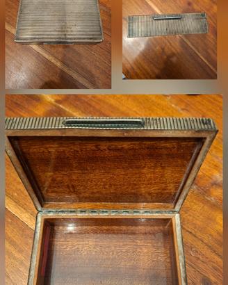Ogg Vintage Scatola Portasigarette in Argento e Le