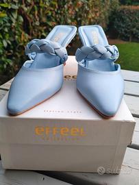 Scarpe sandalo donna sabot tacco punta chiusa