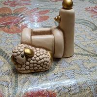 Presepe classico thun fontana con pecora champagne