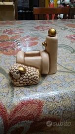 Presepe classico thun fontana con pecora champagne