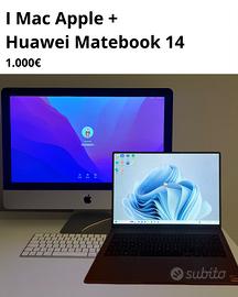 Computer I Mac Apple + Huawei Matebook 14