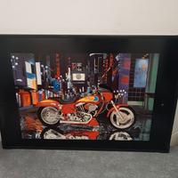 Quadro Harley Davidson con Luci LED – Stile Urban 
