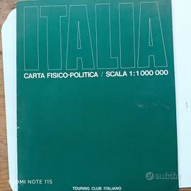 carta fisico politica Italia