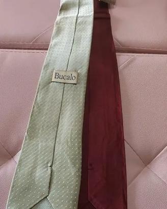 Cravatta double face Bucalo seta 100%