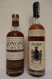 bottiglie Bourbon sonoma + willett