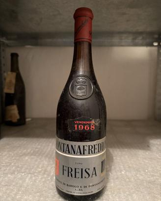 Freisa Fontanafredda 1968 vino d’epoca piemontese
