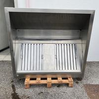 Cappa aspirante snack a parete 120x110x45H