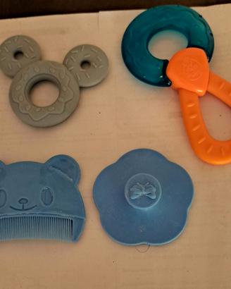 Kit x neonati:Massaggia gengive dentiz.+Pettinino+