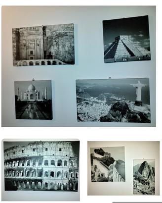 Set 7 Canvas Ikea 7 meraviglie del mondo