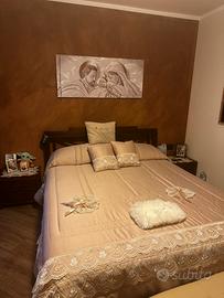 Letto im legno massello stile etnico