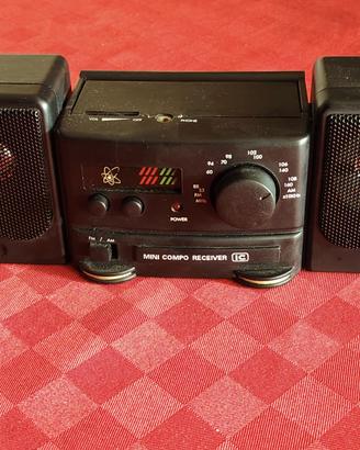 Mini Stereo Radio Vintage AM/FM Funzionante