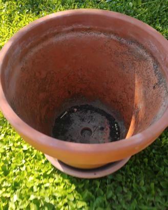 Fioriera in terracotta tonda