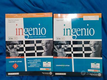 2 libri INGENIO 1 Grammatica  e lezioni latino