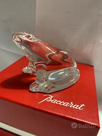 Rana in cristallo Baccarat fermacarte
