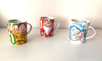 Lotto di 3 Tazze Disney con i nani