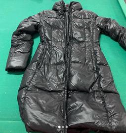 piumino  in vera  piuma d’oca nero