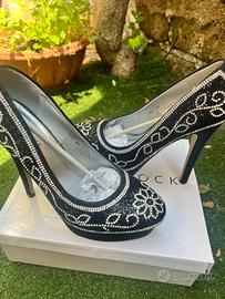 Tacco Décolleté elegante,40 nuovo strass cerimonia