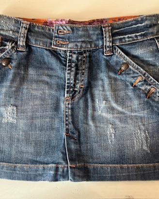 Mini gonna in denim D&G