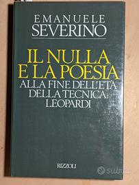 Il nulla e la poesia, Severino 1990