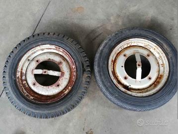 2 cerchi fiat 500 anni 60 70