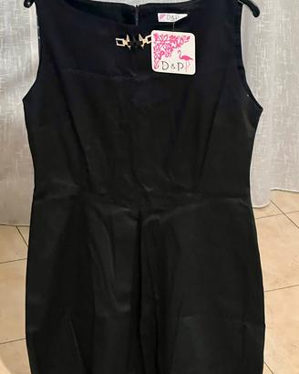 Vestito nero elegante donna tg L nuovo con etichet