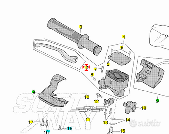 -Leva freno ant Aprilia Scarabeo 500 AP8118542