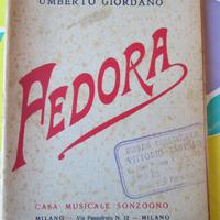 Libretto d'opera: Fedora (U. Giordano) - 1927