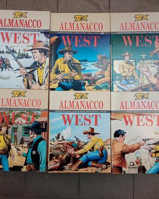 14 fumetti TEX ALMANACCO DEL WEST a 25 euro