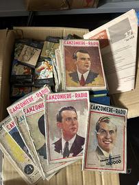 Fascicoli canzoniere della radio ‘41/42 e giornali