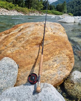 canna da pesca a mosca