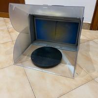 Cabina aspirazione verniciatura aerografo Led